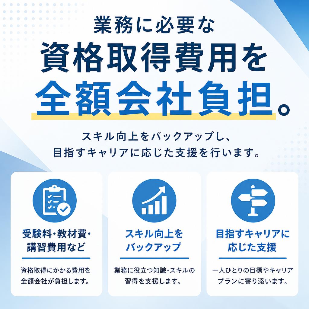 4. 資格取得支援でさらなるスキルアップ