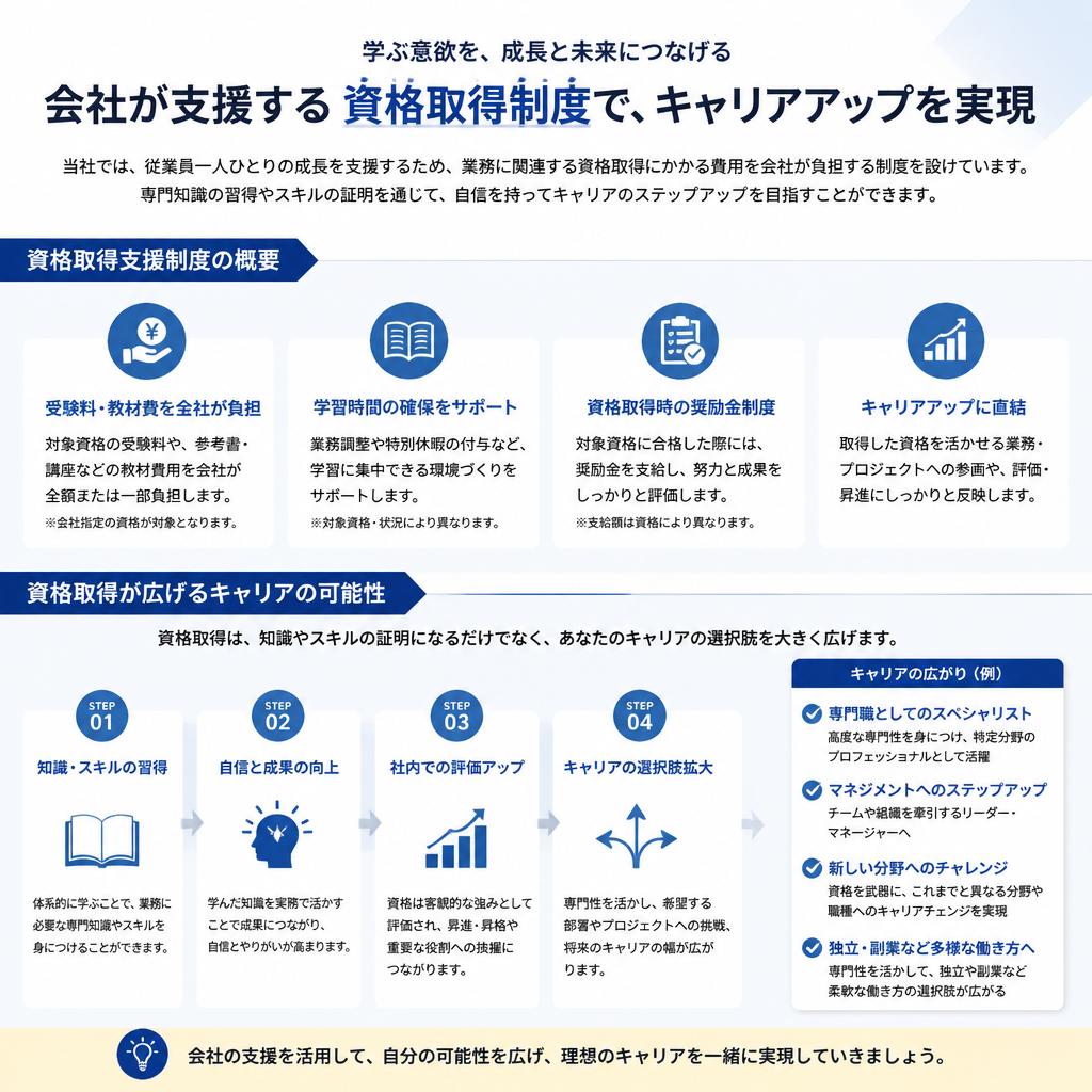 資格取得支援制度