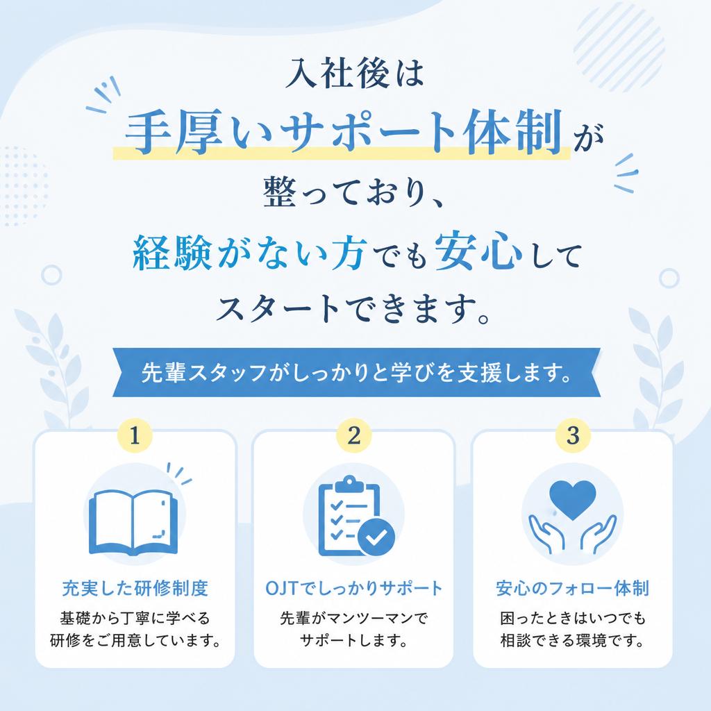 サポート体制の充実
