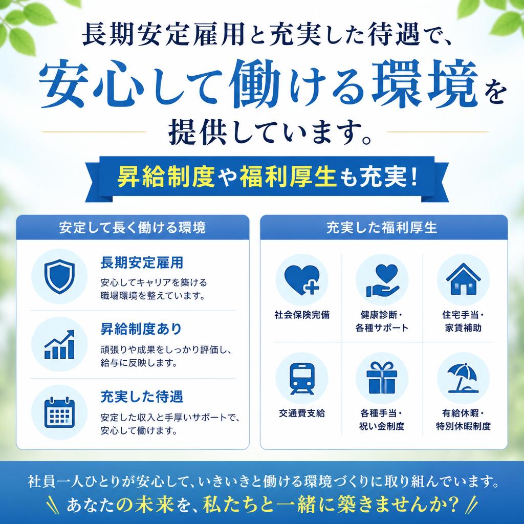 安心して働ける環境